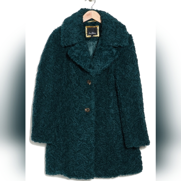 Emerald Green Sam Edelman Teddy Coat - Picture 1 of 4